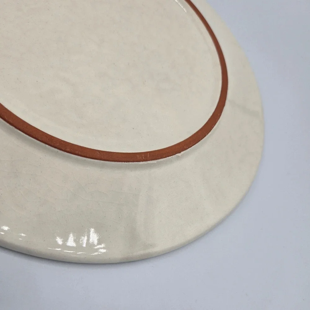 Vintage Crate and Barrel Flutter‎ 9 inch Butterfly Plate Folk Art Boho Colorful